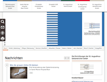 Tablet Screenshot of marienhospital.eu